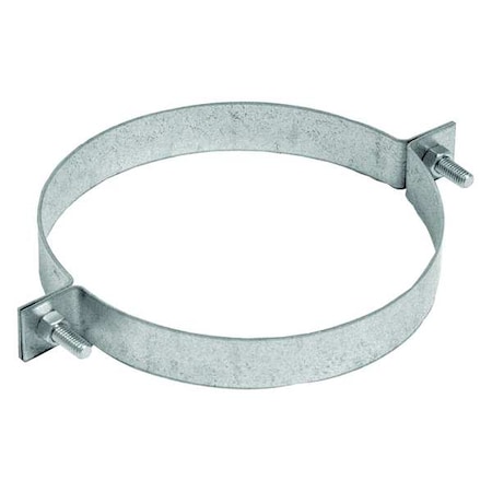 Pipe Hanger, 7 in Duct Dia, Galvanized Steel, 14 GA, 7 in W x 9" L x