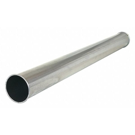 Round Rigid Duct, 12 in Duct Dia, 304 Stainless Steel, 22 ga GA, 12 in W, 58-3/4" L, 12 in H