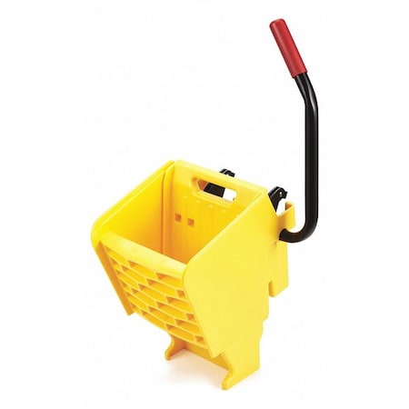 10 to 32 oz WaveBrake Side Press Mop Wringer, Yellow, Plastic