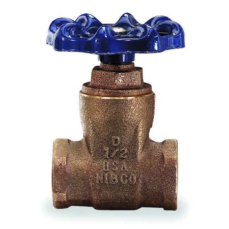 Gate Valve,1-1/2 In.,FNPT,Bronze