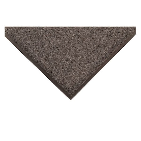 Entrance Mat, Polypropylene, 5/16 in Thick, Charcoal, 4 ft W x 10 ft L
