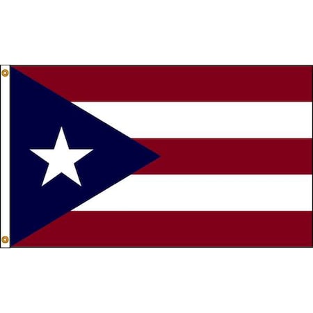 Puerto Rico Flag,3x5 Ft,Nylon