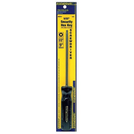 Tamper Resistant Hex Screwdriver 5/32 in Round
