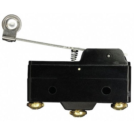 Snap Action Switch, Lever, Long, Roller Actuator, SPDT, 15 A at 480 V AC Contact Rating