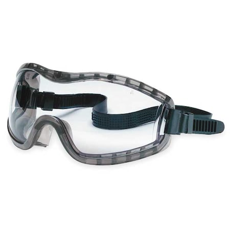Safety Goggles, Clear Lens, UV-AF Anti-Fog Coating, Indirect Vent, Adjustable Rubber Strap