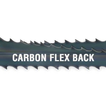 Band Saw Blade, 100 ft. L, 1/2" W, 6 TPI, Carbon Steel, 0.025" Thick