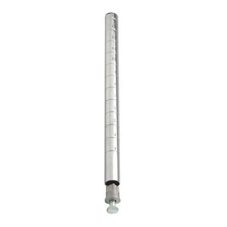 Shelf Post 74", Stainless Steel, 2PK