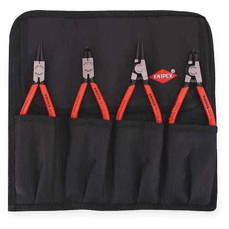 Retaining Ring Plier Set,0,90 Deg,4 pcs.