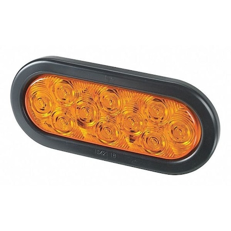 Flashing LED Light, LED, Amber, 6-13/32in L