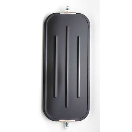 Black Ribbed Back Mirror