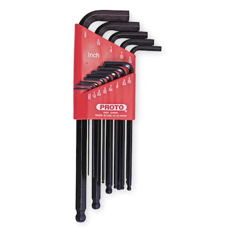 13 Piece SAE L-Shape Hex Key Set, J4995