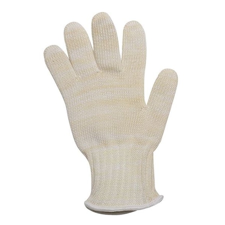 Condor Heat Resistant Glove, Kevlar(R)/Nomex(R), 480  Degrees F Max Temp., Knit Cuff Yellow/White