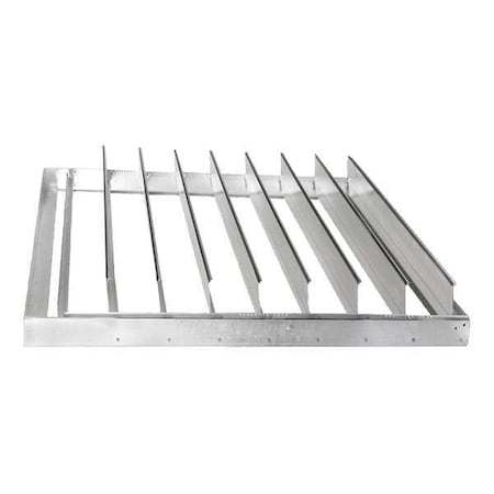 Backdraft Damper, Horizontal, 47-3/4Sq