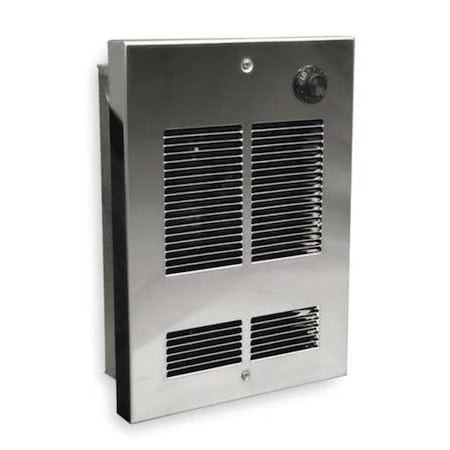 Recessed Electric Wall-Mount Heater, Shallow Recessed or Surface, 750/1000 W, 208/240V AC