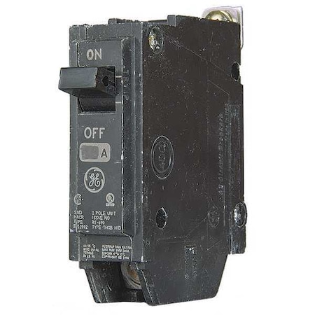 Miniature Circuit Breaker, THQB Series, 15A, 1 Pole, 120/240V AC, 10kA at 120/240V AC
