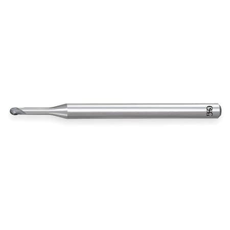 End Mill,Carbide,WXL,1.0mm,2 FL,Ball End