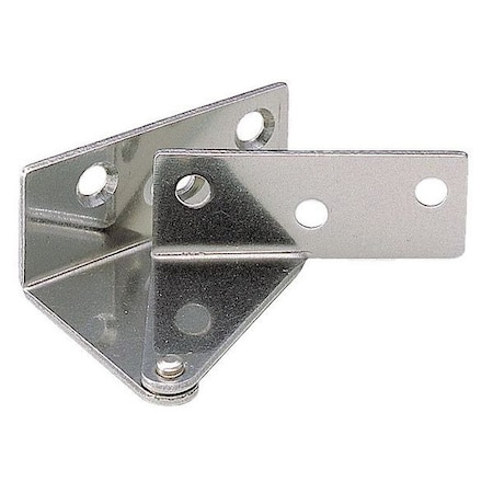 Pivot Hinge, 430 Stainless Steel, Screw on Mounting, 1 5/8 in Leaf W x 11/16 in Leaf H, Plain