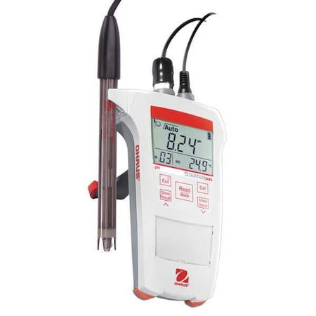 pH Meter,LCD,3 pt.