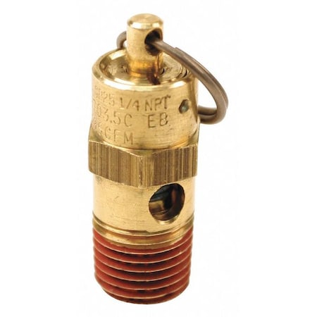 Air Safety Valve,3/8 In Inlet, 125 psi