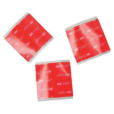 Foam Tape, Transparent, Square, PK5