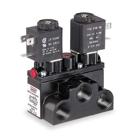 Solenoid Air Control Valve,3/8 In,24VDC