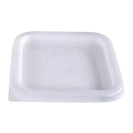 Stackable Container Lid, White, Polyethylene