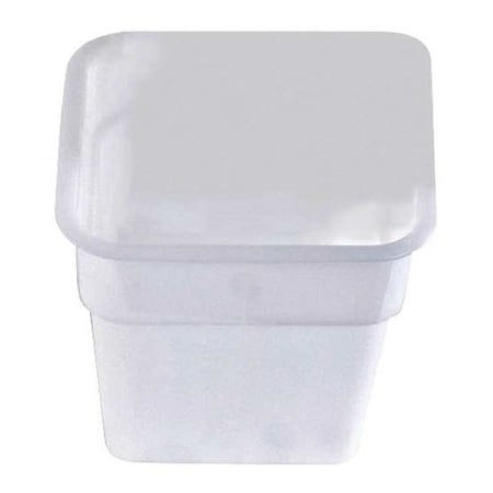 Stackable Food Storage Container, White, Polyethylene