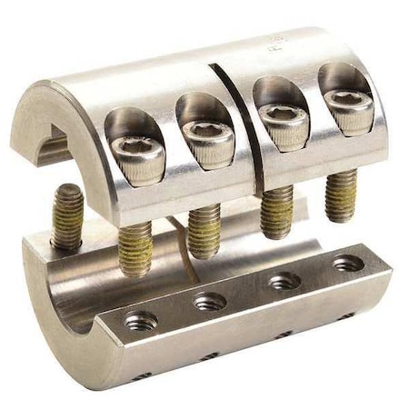 Coupling,Two Piece,Bore Dia 1/2 In