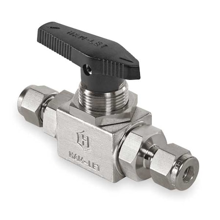 3/8" Compr Stainless Steel Ball Valve Inline