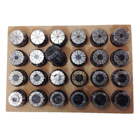 1/8 to 1 in ER40 24 Piece Spring Collet Set