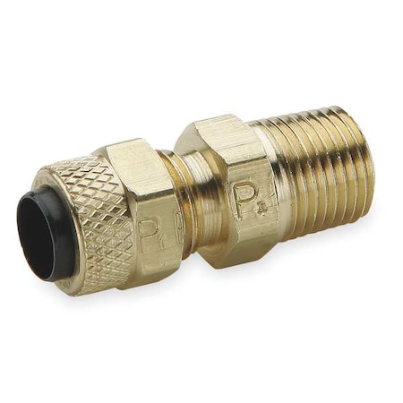 1/4" Compression x MNPT Brass Connector 10PK