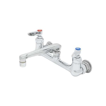 Low Arc Laundry Sink Faucet, Manual, 8" Mount, 2 Hole