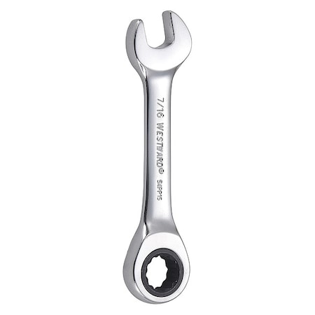 Wrench, Combination/Stubby, SAE, 7/16"