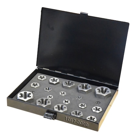 20 Piece 1/4-7/8"Hexagon Rethreading Die Set