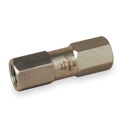 1/2" FNPT Stainless Steel Instrumentation Check Valve