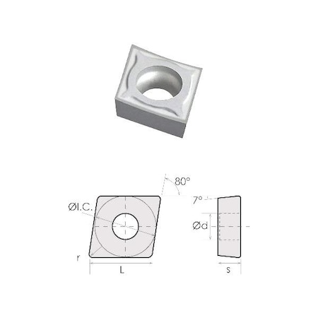 CCGX-431 LH Carbide Insert For Aluminum