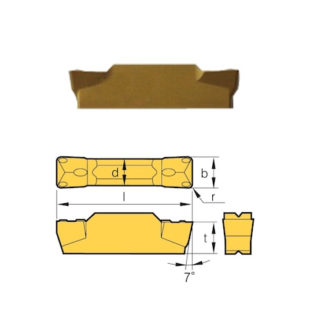 MGMN-200-G Grade BPS253-CVD Grooving Insert