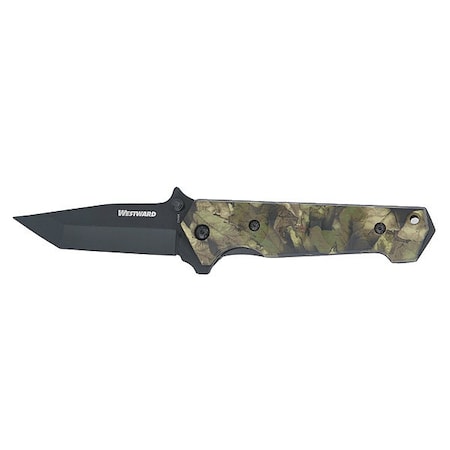 Hunting Knife,3-1/2 In,Clip Point Blade