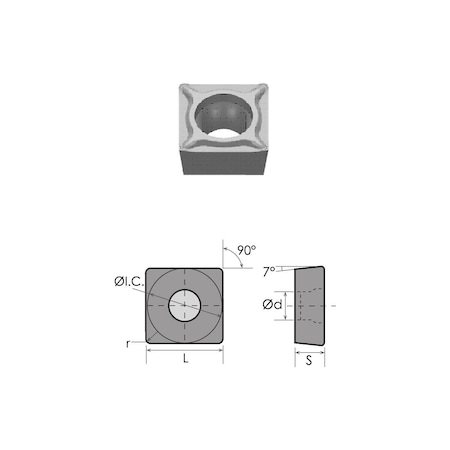 SCMT-432-EM NC-TiAIN Coated Carbide Insert