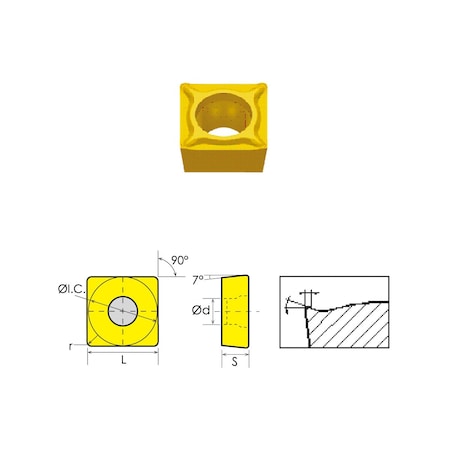 SCMT-32.52-HM Coated Carbide Insert