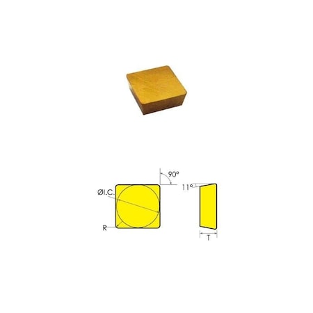 SPG-432 TiN Coated Carbide Insert