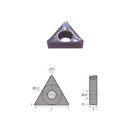 TCGX 1.81.51 LH Carbide Insert For Aluminum