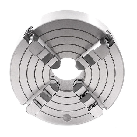 6" 4-Jaw Independent Plain Back Chuck