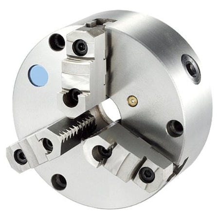 6" Front-Mount Self Centering Top Reversible 3-Jaw Plain Back Chuck