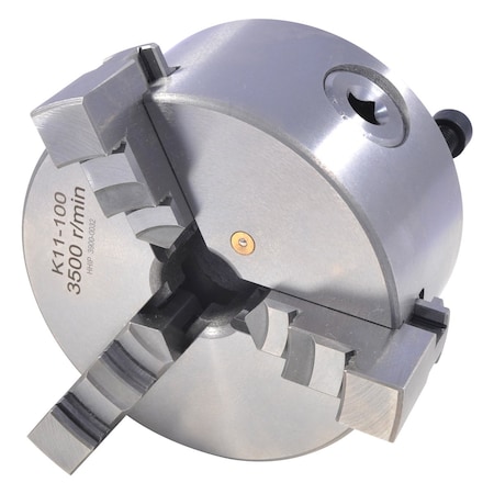 4" 3-Jaw Plain Back Lathe Chuck