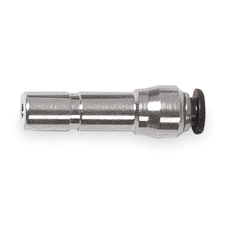 Push-Fit Adapter Fitting, Push-to-Connect x Push-to-Connect, 8 x 6mm Tube OD, Metal, 5 PK