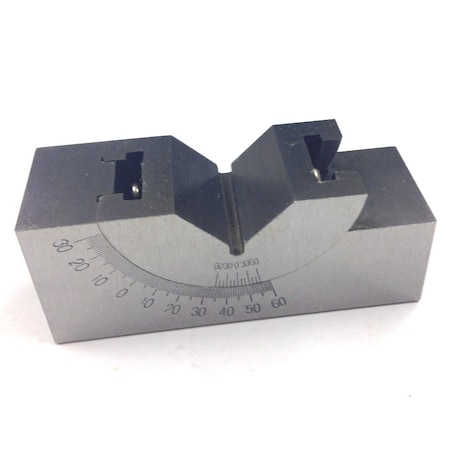 1 X 1-1/4 X 3" 0-60 Degree Precision Angle Block
