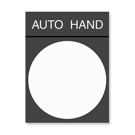 Legend Plate, Rectangular, Auto-Hand