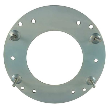 Motor Mtg Plate,5 5/8 Dia,Steel,4 Studs
