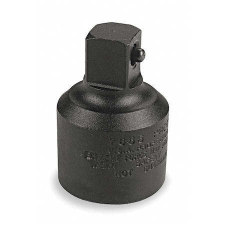 Impact Socket Adapter, 3/4" F x 1/2" M, Square, Black Oxide